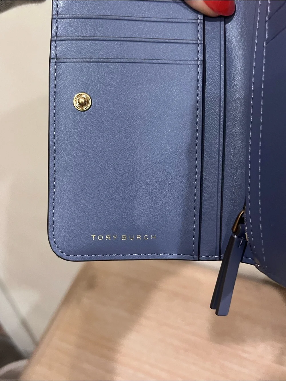 NWT Tory Burch Willa Medium Wallet Dark Lotus